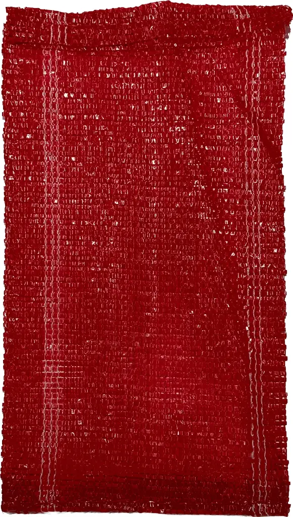 Red mesh bag